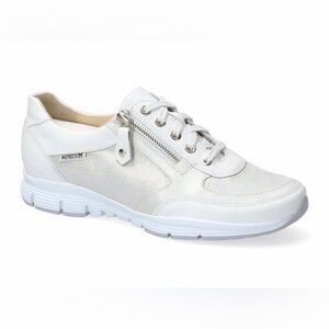 MEPHISTO WOMEN'S YLONA WHITE MULTI‎ METALLIC LEATHER COMBO Size 8.5